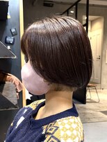 エリマ 調布(elima) 調布ダブルカラーレイヤーボブウルフショートヘアベージュカラー