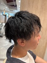 エヌアンドエー せんげん台店(N&A) 黒髪ツイストスパイラルパーマ×韓国マッシュウルフ
