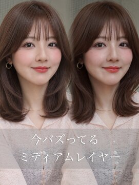アンアミ オモテサンドウ ザ ツー(Un ami omotesando THE2) ミディアム/ミディアムレイヤー／レイヤーカット/ミディアムボブ