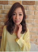 【adorable】アシメバングで小顔バランス◎愛されミディ