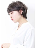 ヘアサロン ガリカ 表参道(hair salon Gallica) 『 エアリーショート&グレージュ』斜めバングひし形シルエット☆