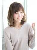 【Un ami】 大人かわいい 小顔ミディアムパーマ　松井幸裕