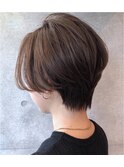 大人丸みショートボブ