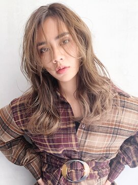 アルバム 銀座(ALBUM GINZA) 外国人風ロング_毛先パーマことりベージュ_6824