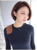 【r hair design】小顔丸みショートボブ