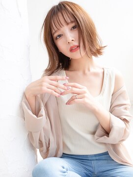 ラフィス ヘアー リアン 西宮北口店(La fith hair lien) 【La fith】 シースルーバング×ボブスタイル
