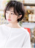 ★ミルクティーブラウンショートパーマミニボブ20代30代40代★7