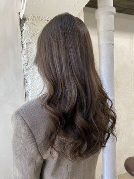 アリー 原宿 表参道(ALLY) 10代20代30代【ALLY宍戸】ブリーチなしオリーブグレーベージュ