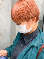 テトヘアー(teto hair) ペールオレンジ、コーラルオレンジ、マッシュショート