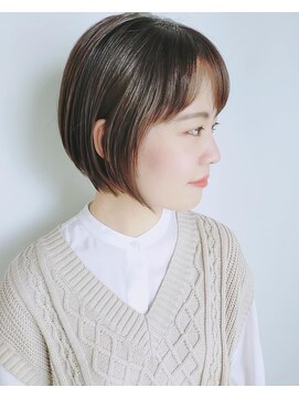 モリオフロムロンドン 原宿本店(morio from London) 【morio原宿】好印象丸みショートボブ