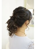 お呼ばれ アレンジポニーテール ヘアセット