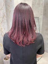 暖色カラーピンクカラーピンクパープルレイヤー簡単スタイリング