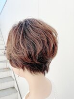 ルーファス 恵比寿 渋谷(Ruufus)&nbsp;白髪ぼかしハイライトラフショート【Ruufus恵比寿渋谷】3157d