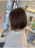 丸みのあるボブ