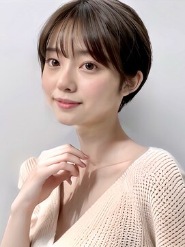 ピリオド(period.) 丸みショート/大人可愛い/耳掛けショートボブ
