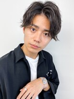 アッシュタカサキ(ash takasaki) 20代30代40代メンズビジネスツーブロックアッシュブラック