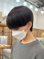 エルマーク 心斎橋(L-MARK)&nbsp;黒髪マッシュナチュラルマッシュメンズヘア韓国ツーブロック