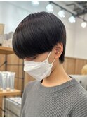 黒髪マッシュナチュラルマッシュメンズヘア韓国ツーブロック