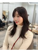 ラベンダーミディ_イメチェンハッシュカット似合わせカット