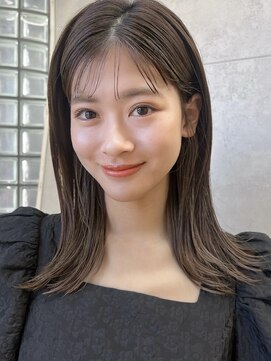 ガーデン 銀座(GARDEN) ミディアム似合わせカットロブボブフルバングイメチェン