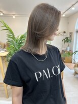 ウッドベル(wood belle)&nbsp;ニュアンスハイライト&切りっぱなしミディ