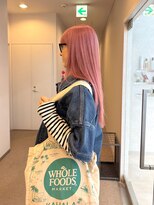 ジーナ  札幌大通(Zina)&nbsp;美髪＊フェミニンロング＊淡めペールピンク＊Zina札幌大通