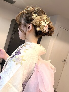 スリー(three) 成人式　ヘアセット　着付け
