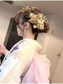 成人式 ヘアセット 着付け