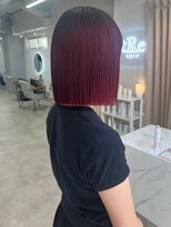 トレヘアー 京都 烏丸(tRe hair)&nbsp;タッセルボブ / レッドバイオレット / チェリーレッド / 艶髪