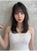 大人可愛い20代30代40代50代小顔レイヤーセミロング