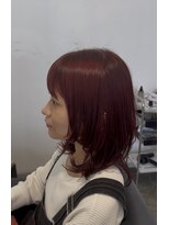 ジイジイ 宇多津店(GIGI)&nbsp;ブリーチなしチェリーレッドカラー