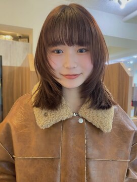 ガーデン 渋谷(GARDEN) ミディアム　レイヤーカット　顔まわり似合わせ　暖色