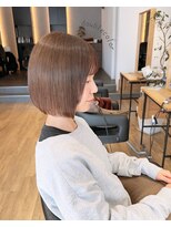 アンジュールリバティー(UN JOUR LIBERTY)&nbsp;ブリーチ1回ベージュボブ