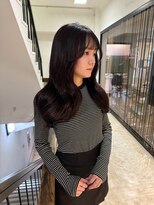 アクシス 栄店(`AXIS)&nbsp;馬渕ワンホンレイヤー/ミルクティーブロンド/ダークブルー/栄
