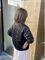ニコリヘアワークス(nicori hair works) ミディアム×レイヤー×ハイトーン3