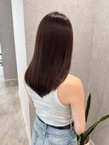 アール ヘアー デザイン(r hair design)&nbsp;サラツヤロングベージュカラーブリーチしない透明感カラー