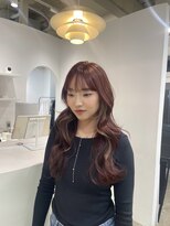 フィット ヒュー 千葉(fit hue)&nbsp;ミルクティーブロンド/ダークブルー/デジタルパーマ/千葉駅