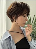 大人美人くびれショート×白髪ぼかし