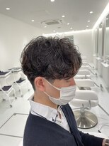 イフメンズサロン 柏(if men's salon)&nbsp;無造作パーマ×黒髪メンズビジネス