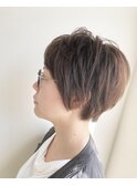 【ao hair garden】エアリーショート×カシスブラウン