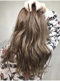 【Zina　池袋】イメチェン毛先パーマ耳かけ×フォギーベージュ