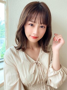 アフロート エル 錦糸町(AFLOAT L) 前髪パーマ/セミウェットウェーブ/オリーブカラー/大人かわいい