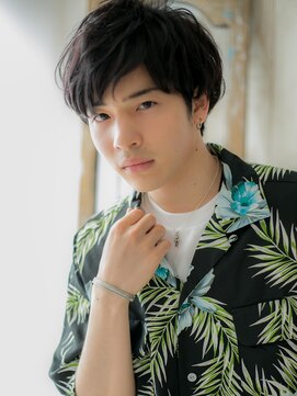 モッズヘア メン 新所沢店(mod's hair men) 自然体重視！ランダムパーマの黒髪マッシュC