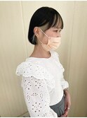 ワイドバングボブ・インナーカラー