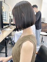 トマト(TOMTO)&nbsp;【YUYA】前下がりボブ_大人ボブ_ダークグレージュ