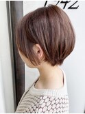 《knit銀座》大人可愛い20代30代40代ショートボブ丸み前下がり