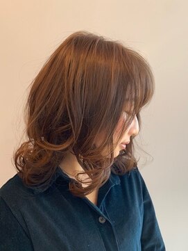 ラブヘアーノット(love hair knot) ミディアムレイヤー/血色艶カラー/20代30代