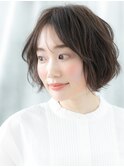 ゆるふわパーマ小顔くすみカラーマッシュボブc小山20代30代40代