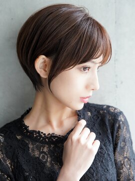 カライングドゥ(ing deux) 大人ショートボブ丸みショートカットマッシュショート前髪あり