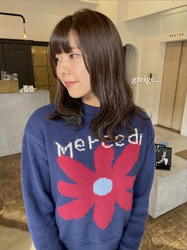 ヘアーアイスカルテット(HAIR ICI QUARTET) 大人可愛い大人美人ふんわりカール小顔カットショコラアッシュ